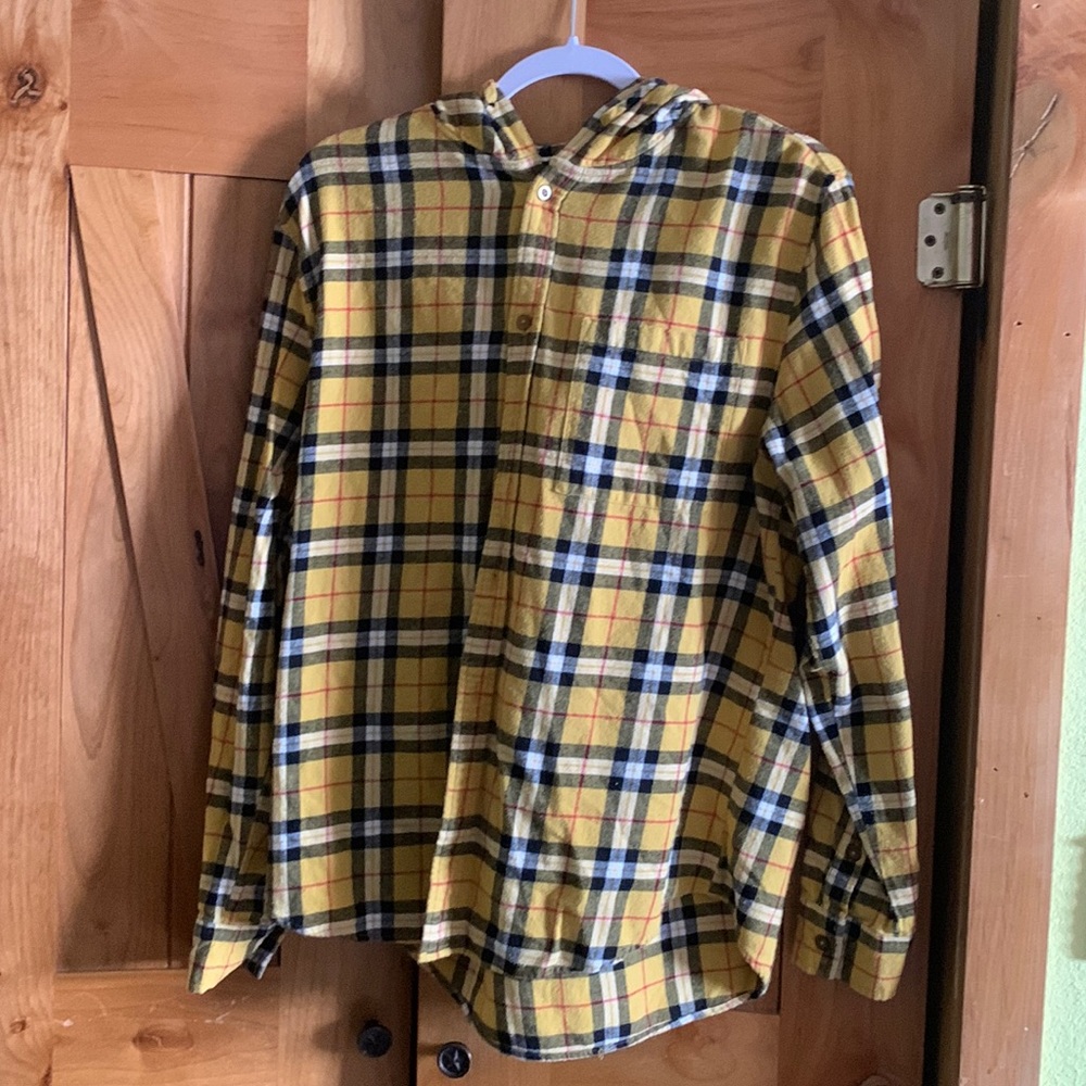 Yellow button down
